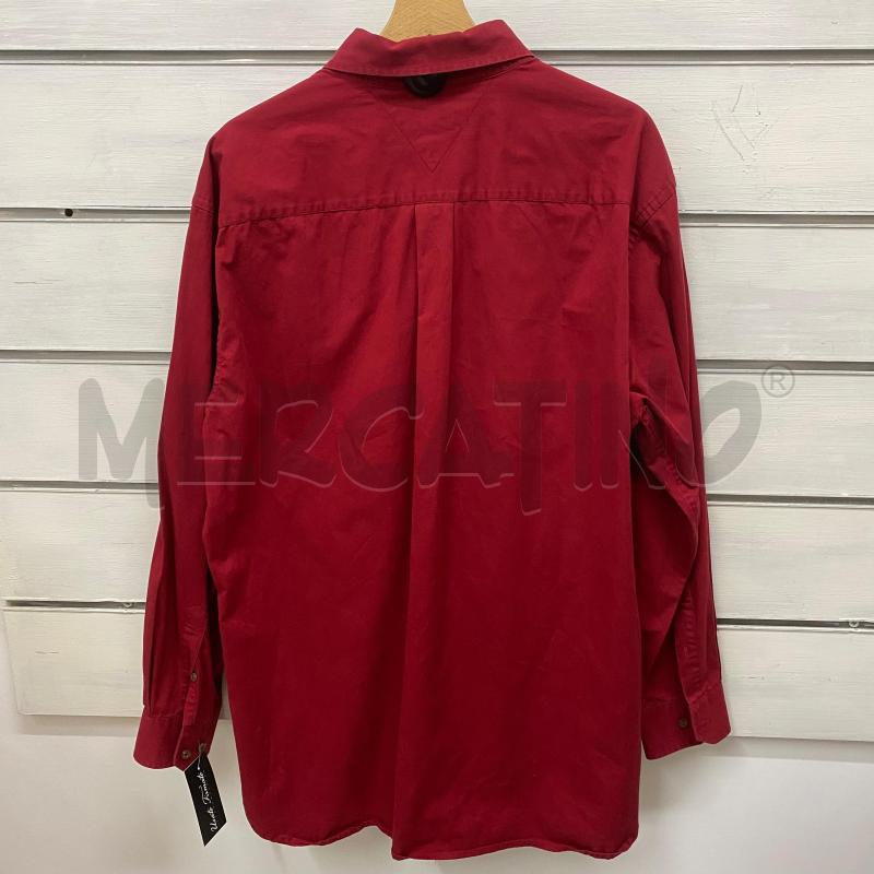 CAMICIA UOMO TOMMY HILFIGER ROSSA BOTTONI MARRONI | Mercatino dell'Usato Lago patria - giugliano in c. 2