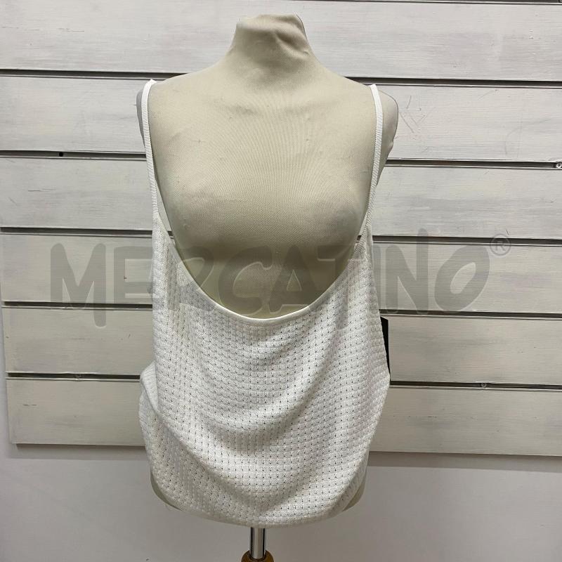 CANOTTA DONNA BALENCIAGA TRICOT PANNA LAVORATA | Mercatino dell'Usato Lago patria - giugliano in c. 3