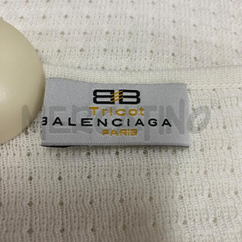 CANOTTA DONNA BALENCIAGA TRICOT PANNA LAVORATA | Mercatino dell'Usato Lago patria - giugliano in c. 4