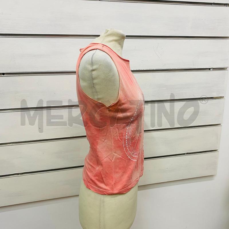 CANOTTA DONNA CALVIN KLEIN SALMONE DISEGNO BIANCO  | Mercatino dell'Usato Lago patria - giugliano in c. 4