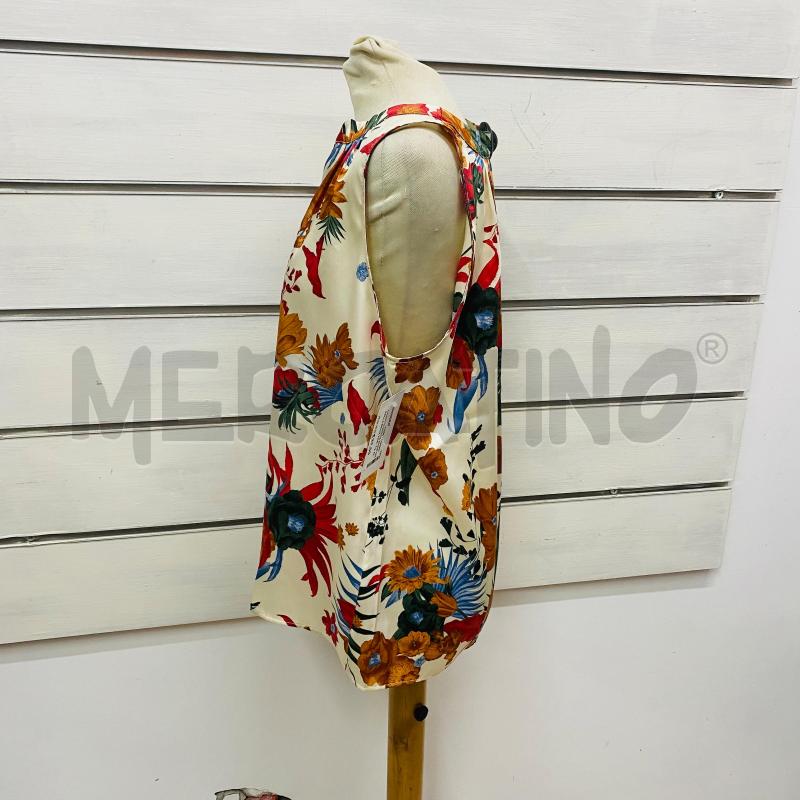 CANOTTA DONNA EMME MARELLA BEIGE FIORI COLORATI  | Mercatino dell'Usato Lago patria - giugliano in c. 5