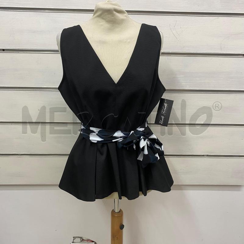 CANOTTA DONNA EMME MARELLA NERA SCOLLO V FASCIA DIETRO | Mercatino dell'Usato Lago patria - giugliano in c. 1