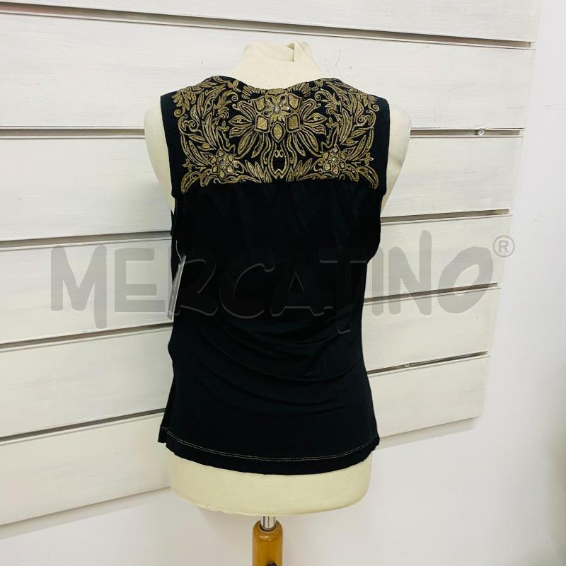 CANOTTA DONNA JUST CAVALLI NERA DETTAGLI DORATI MANCA QUALCHE STRASS | Mercatino dell'Usato Lago patria - giugliano in c. 5