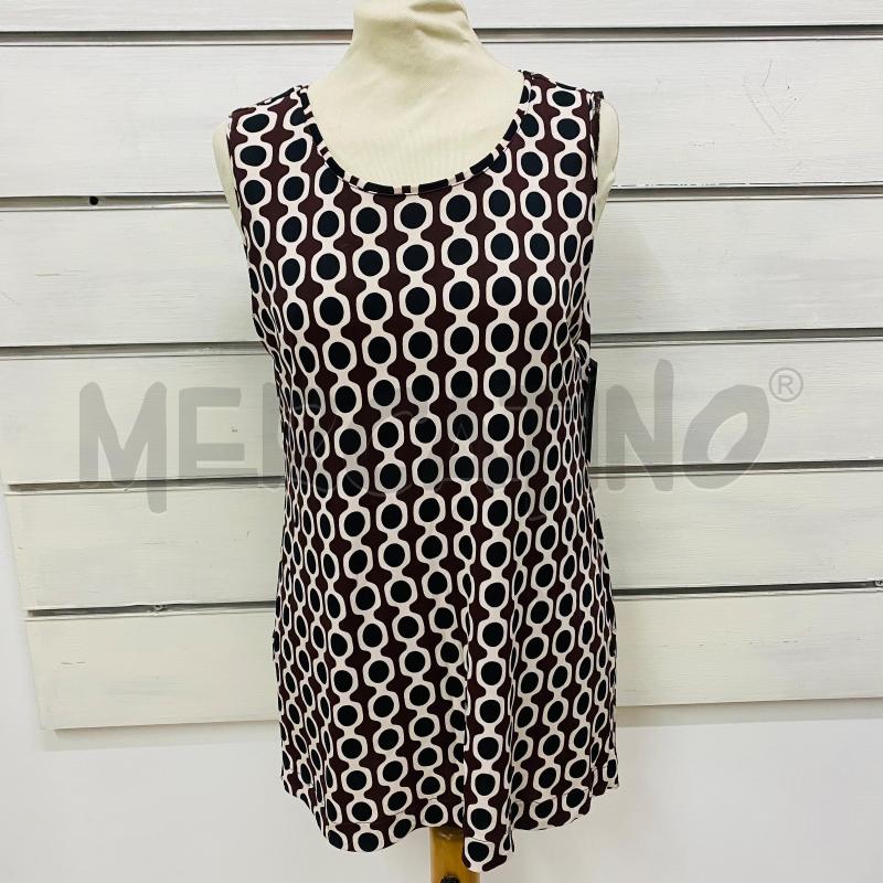 CANOTTA DONNA MALIPARMI MARRONE ROSSASTRO POIS NERI BASE BEIGE | Mercatino dell'Usato Lago patria - giugliano in c. 1