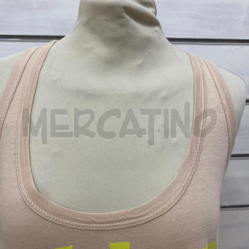 CANOTTA DONNA PINKO BEIGE PAILLETTES GIALLE | Mercatino dell'Usato Lago patria - giugliano in c. 3