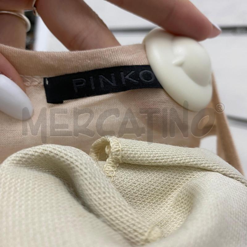 CANOTTA DONNA PINKO BEIGE PAILLETTES GIALLE | Mercatino dell'Usato Lago patria - giugliano in c. 5