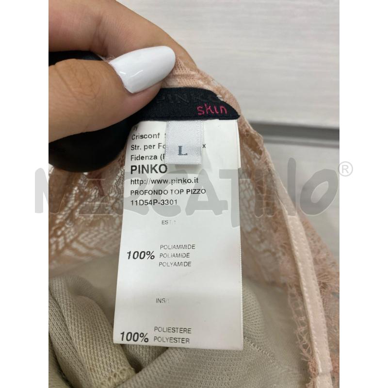 CANOTTA DONNA PINKO PIZZO ROSA | Mercatino dell'Usato Lago patria - giugliano in c. 5