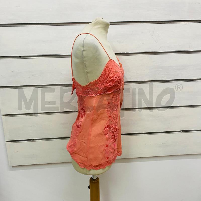 CANOTTA DONNA PINKO ROSASALMONE PERLINE MERLETTO  | Mercatino dell'Usato Lago patria - giugliano in c. 4