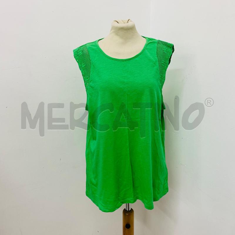 CANOTTA DONNA RALPH LAUREN VERDE RICAMO MANICA | Mercatino dell'Usato Lago patria - giugliano in c. 1