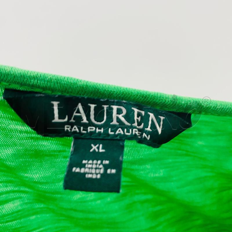 CANOTTA DONNA RALPH LAUREN VERDE RICAMO MANICA | Mercatino dell'Usato Lago patria - giugliano in c. 3
