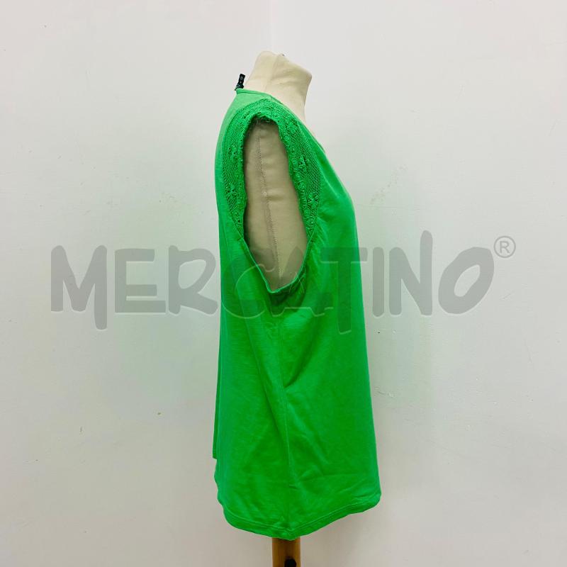 CANOTTA DONNA RALPH LAUREN VERDE RICAMO MANICA | Mercatino dell'Usato Lago patria - giugliano in c. 5