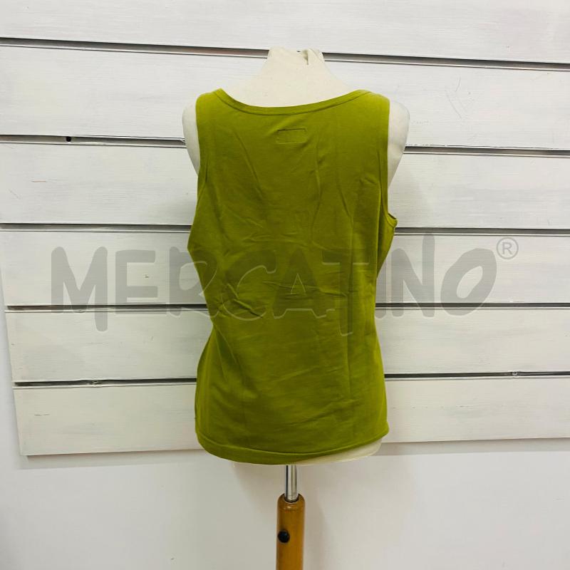 CANOTTA DONNA SEVENTY VERDE BOTTONI CONCHIGLIE | Mercatino dell'Usato Lago patria - giugliano in c. 5
