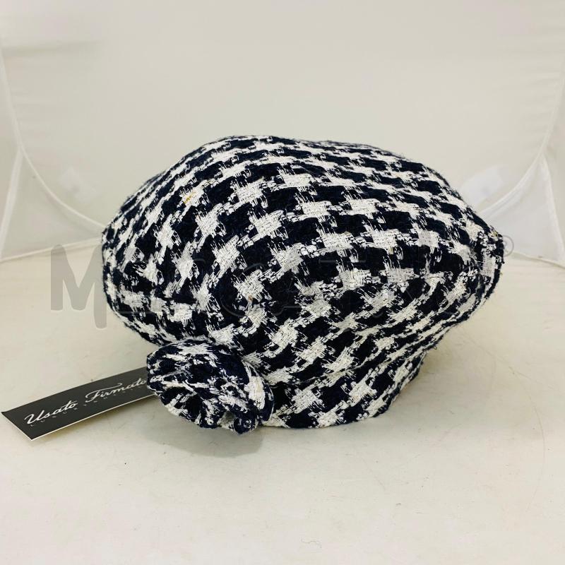 CAPPELLO DONNA LUISASPAGNOLI PIED DE POULE BIANCO E NERO | Mercatino dell'Usato Lago patria - giugliano in c. 1