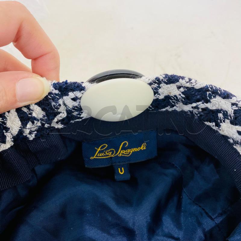 CAPPELLO DONNA LUISASPAGNOLI PIED DE POULE BIANCO E NERO | Mercatino dell'Usato Lago patria - giugliano in c. 3