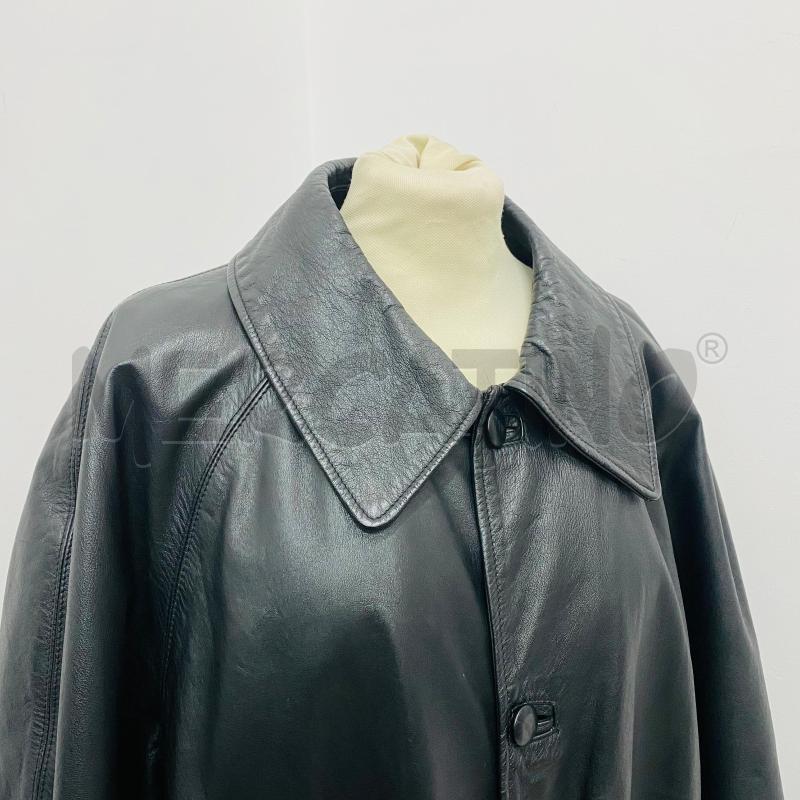 CAPPOTTO DONNA CANTONE PELLE NERA LUNGO  | Mercatino dell'Usato Lago patria - giugliano in c. 2