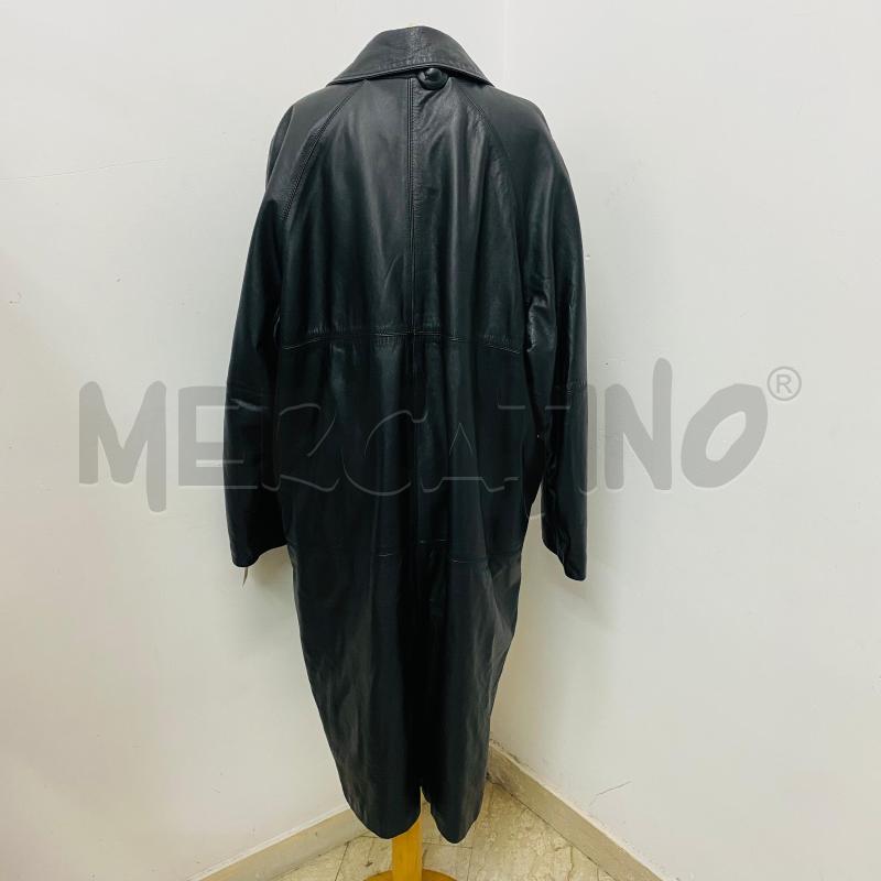 CAPPOTTO DONNA CANTONE PELLE NERA LUNGO  | Mercatino dell'Usato Lago patria - giugliano in c. 4