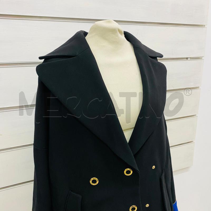 CAPPOTTO DONNA REVISE MODELLO UOVO METÀ NERO METÀ BLUETTE | Mercatino dell'Usato Lago patria - giugliano in c. 2