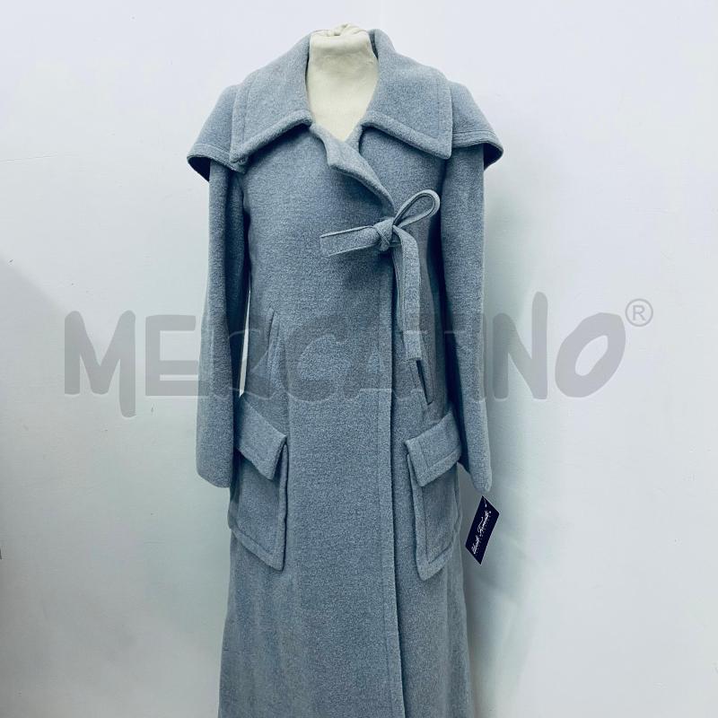 CAPPOTTO DONNA SONIA RYKIEL GRIGIO SCOLLO CON LACCIO | Mercatino dell'Usato Lago patria - giugliano in c. 1