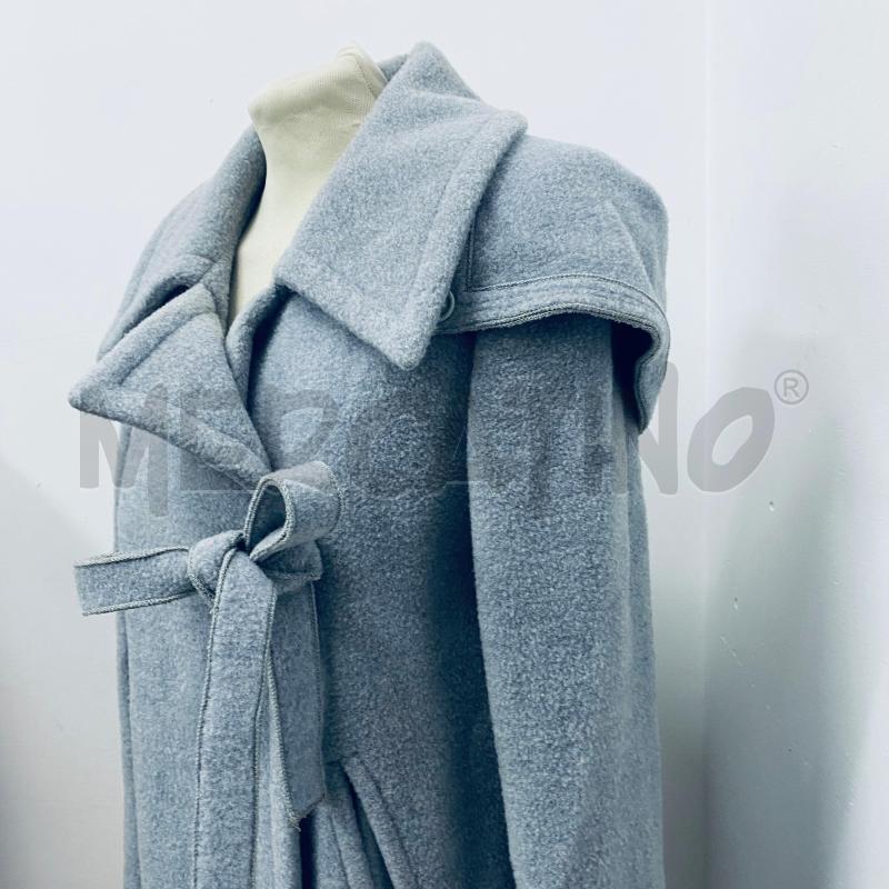 CAPPOTTO DONNA SONIA RYKIEL GRIGIO SCOLLO CON LACCIO | Mercatino dell'Usato Lago patria - giugliano in c. 3