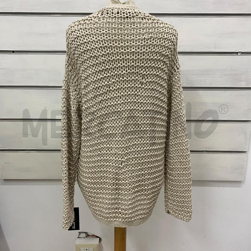 CARDIGAN DONNA ELEVENTY BEIGE LAVORATO MAGLIA BOTTONI CLIP | Mercatino dell'Usato Lago patria - giugliano in c. 3