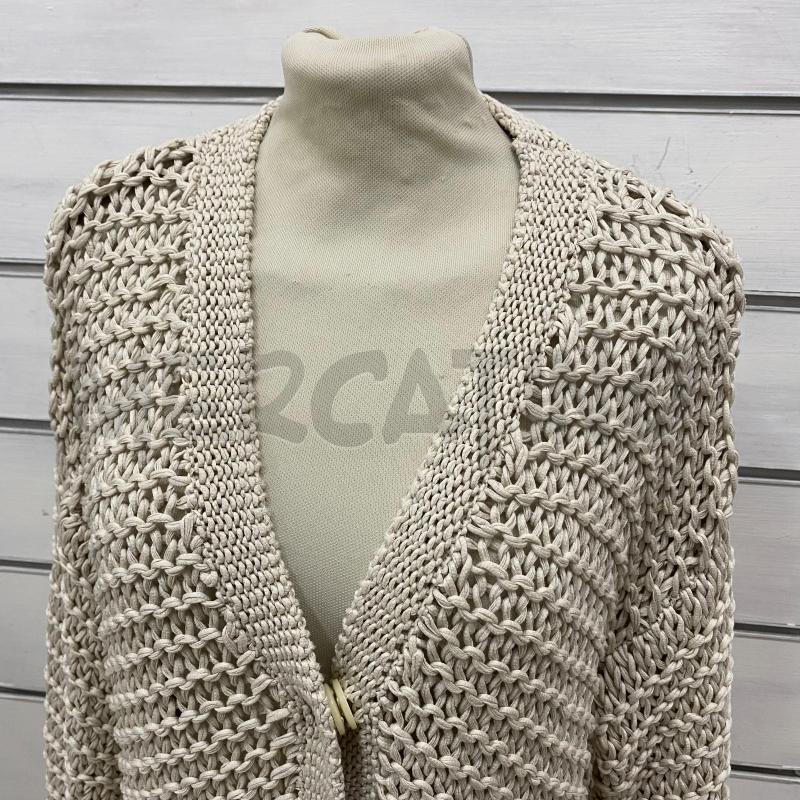 CARDIGAN DONNA ELEVENTY BEIGE LAVORATO MAGLIA BOTTONI CLIP | Mercatino dell'Usato Lago patria - giugliano in c. 4