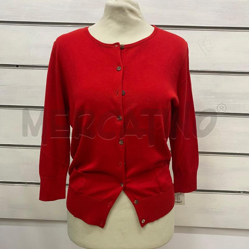 CARDIGAN DONNA MALIPARMI ROSSO  | Mercatino dell'Usato Lago patria - giugliano in c. 1