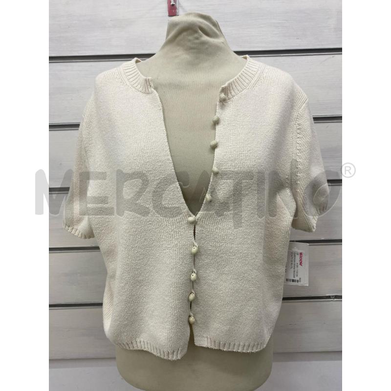 CARDIGAN DONNA MASSIMO DUTTI ECRU FILO SCOLLO V BOTTONCINI | Mercatino dell'Usato Lago patria - giugliano in c. 1