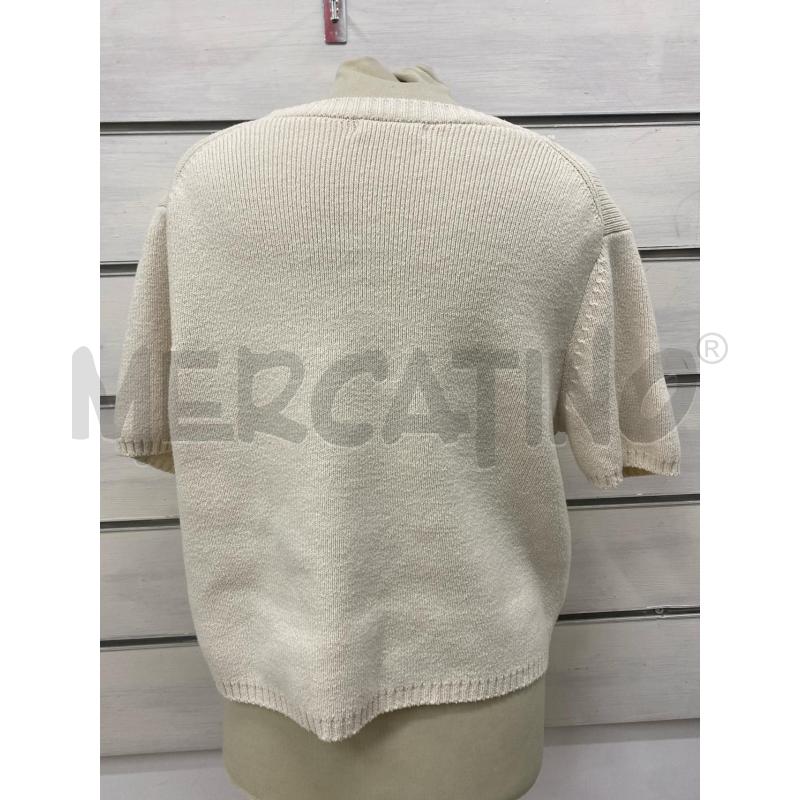 CARDIGAN DONNA MASSIMO DUTTI ECRU FILO SCOLLO V BOTTONCINI | Mercatino dell'Usato Lago patria - giugliano in c. 4