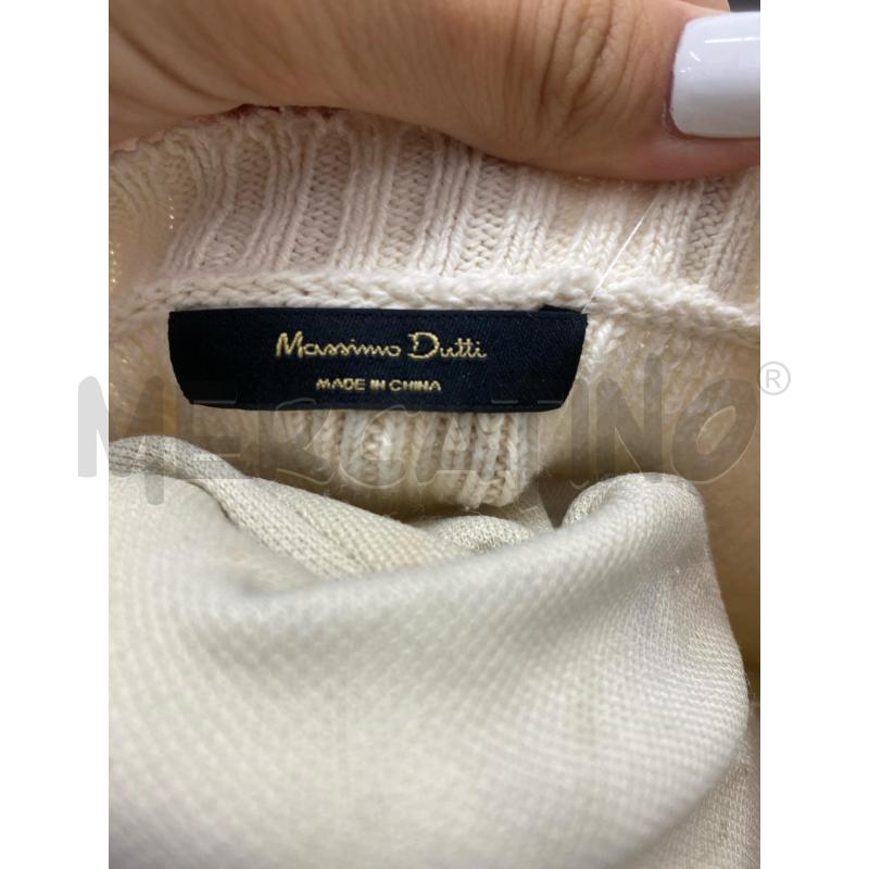 CARDIGAN DONNA MASSIMO DUTTI ECRU FILO SCOLLO V BOTTONCINI | Mercatino dell'Usato Lago patria - giugliano in c. 5