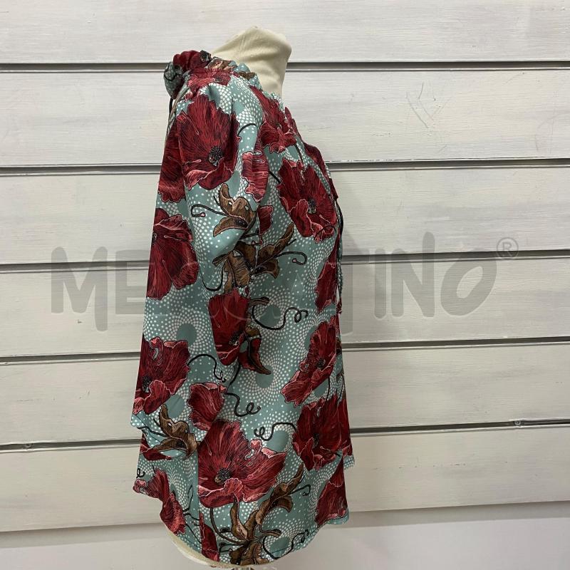 CASACCA DONNA ANYPLACE VERDE ACQUA FIORI BORDEAUX | Mercatino dell'Usato Lago patria - giugliano in c. 3