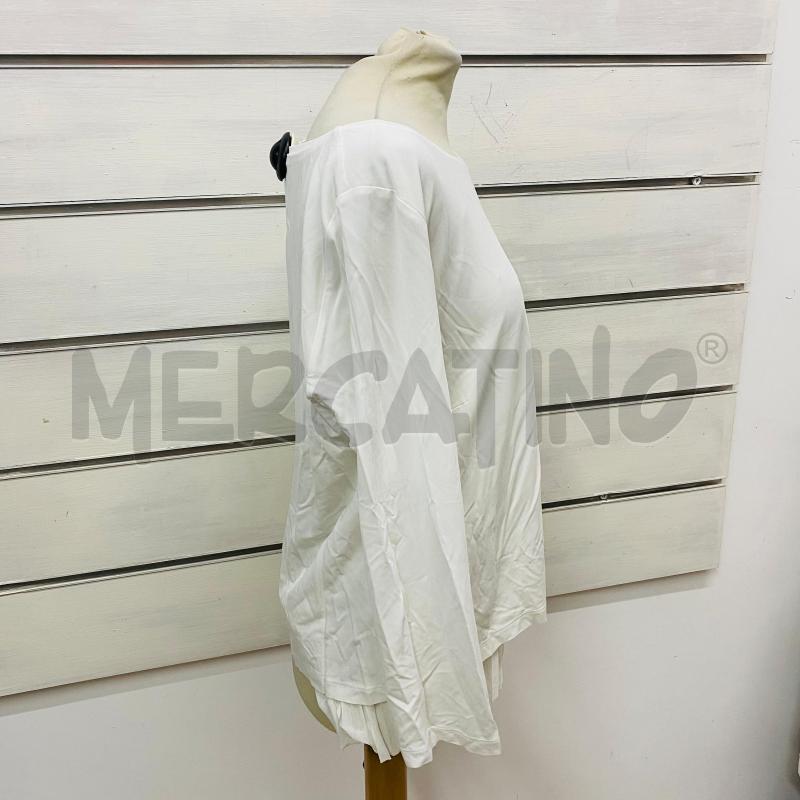 CASACCA DONNA MARELLA BIANCA FINALE PLISSÈ | Mercatino dell'Usato Lago patria - giugliano in c. 4