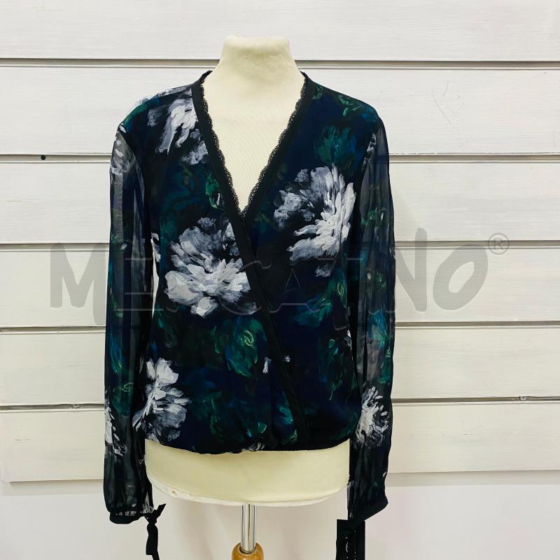 CASACCA DONNA PATRIZIA PEPE ELASTICO VITA INCROCIO NERO FIORI VERDI | Mercatino dell'Usato Lago patria - giugliano in c. 1