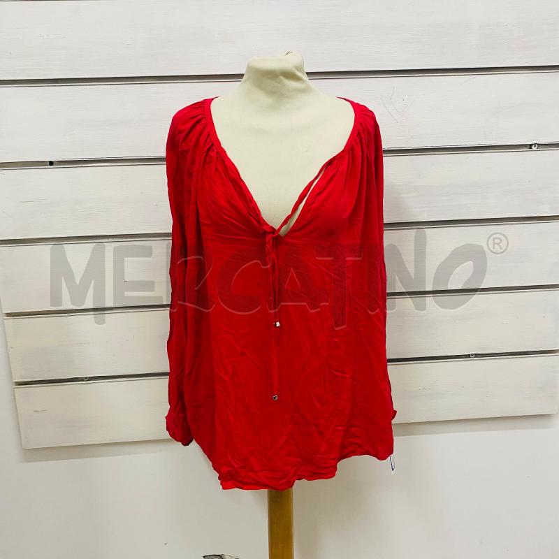 CASACCA DONNA ROSSA FIORELLA RUBINO LACCIO COLLO | Mercatino dell'Usato Lago patria - giugliano in c. 1