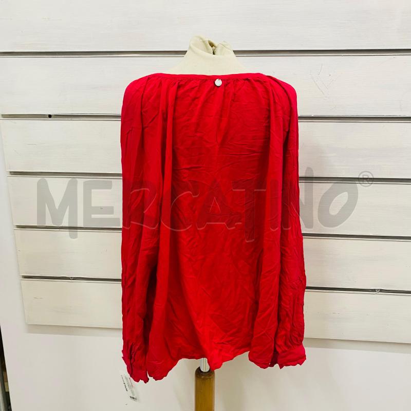 CASACCA DONNA ROSSA FIORELLA RUBINO LACCIO COLLO | Mercatino dell'Usato Lago patria - giugliano in c. 5