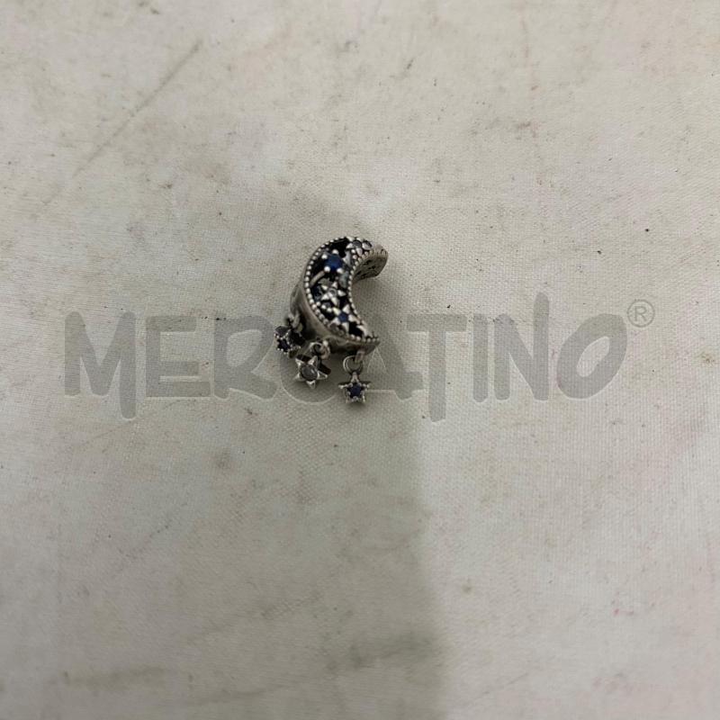 CHARM PANDORA LUNA BRILLANTINI BLU | Mercatino dell'Usato Lago patria - giugliano in c. 1