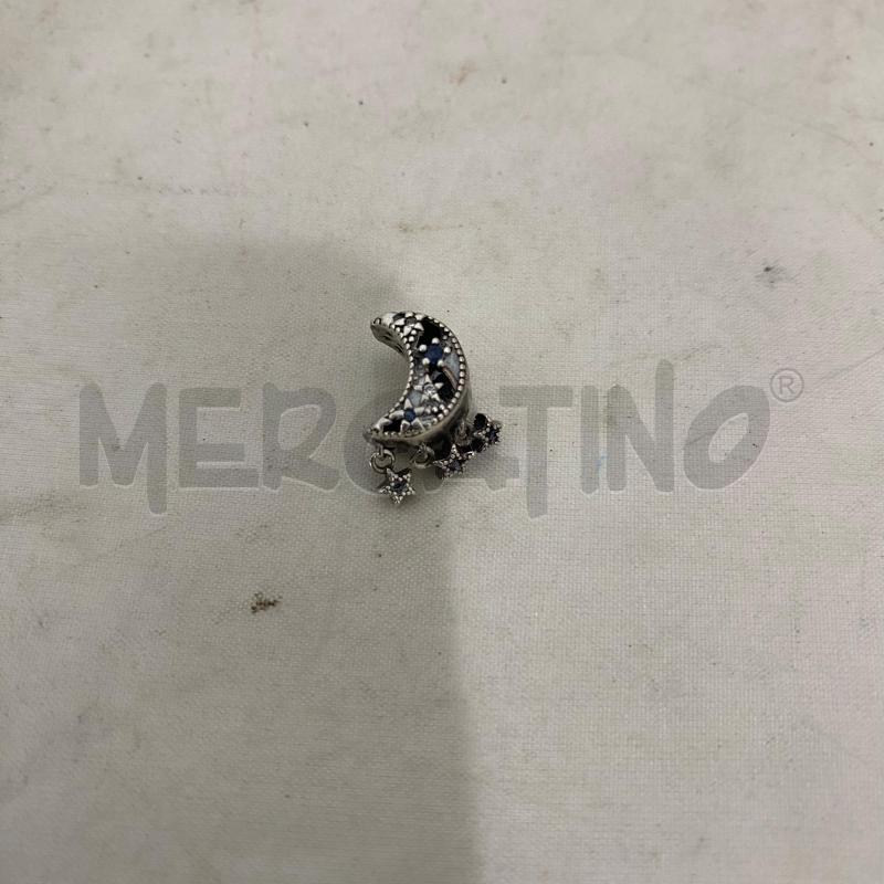 CHARM PANDORA LUNA BRILLANTINI BLU | Mercatino dell'Usato Lago patria - giugliano in c. 2