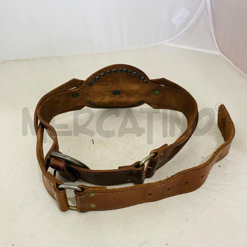 CINTURA DONNA VERA PELLE INTRECCIATA CENTRALE ROTONDO CON FIORE | Mercatino dell'Usato Lago patria - giugliano in c. 4