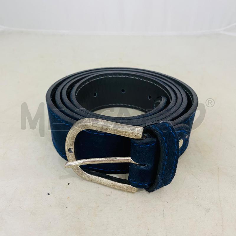 CINTURA UOMO BLU SCAMOSCIATA VERA PELLE | Mercatino dell'Usato Lago patria - giugliano in c. 1