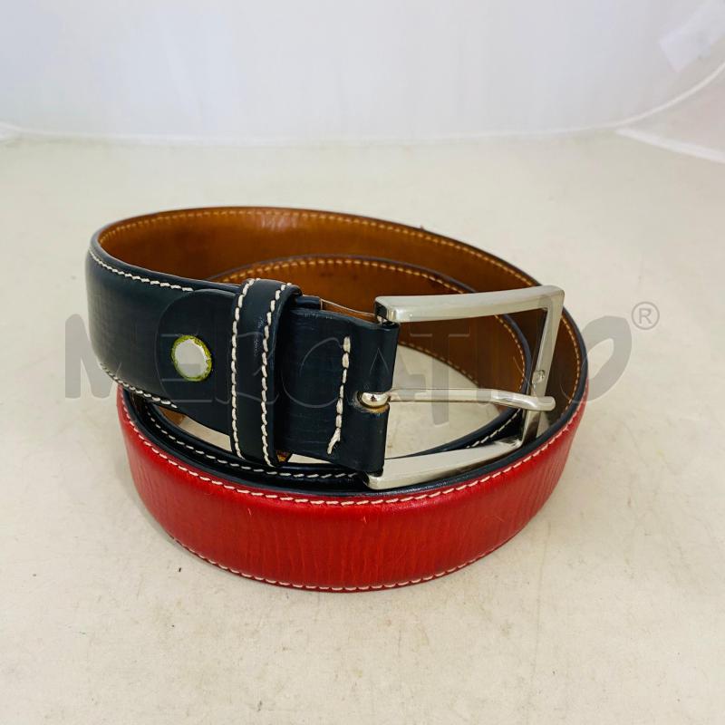 CINTURA UOMO HARMONT PELLE BLU ROSSA  | Mercatino dell'Usato Lago patria - giugliano in c. 1
