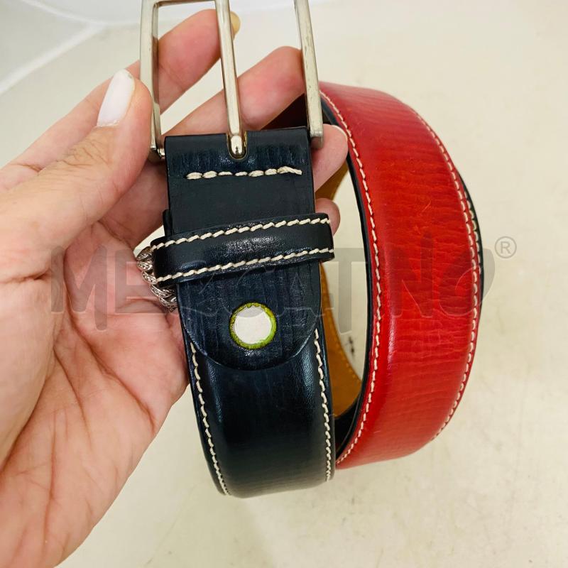 CINTURA UOMO HARMONT PELLE BLU ROSSA  | Mercatino dell'Usato Lago patria - giugliano in c. 2