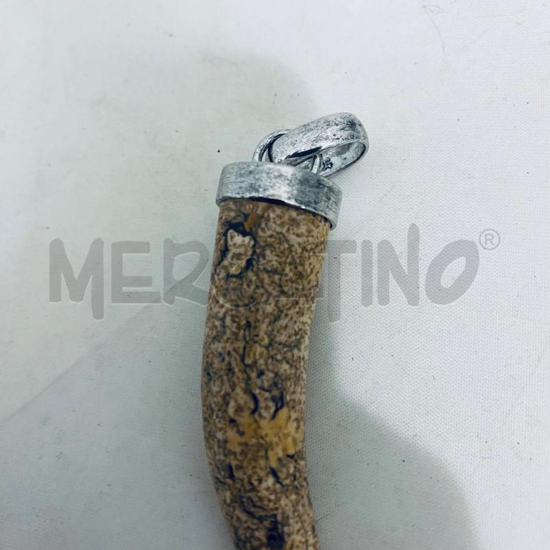 CIONDOLO CORNO RIFINITURA IN 925  | Mercatino dell'Usato Lago patria - giugliano in c. 2