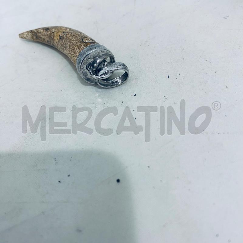 CIONDOLO CORNO RIFINITURA IN 925  | Mercatino dell'Usato Lago patria - giugliano in c. 3