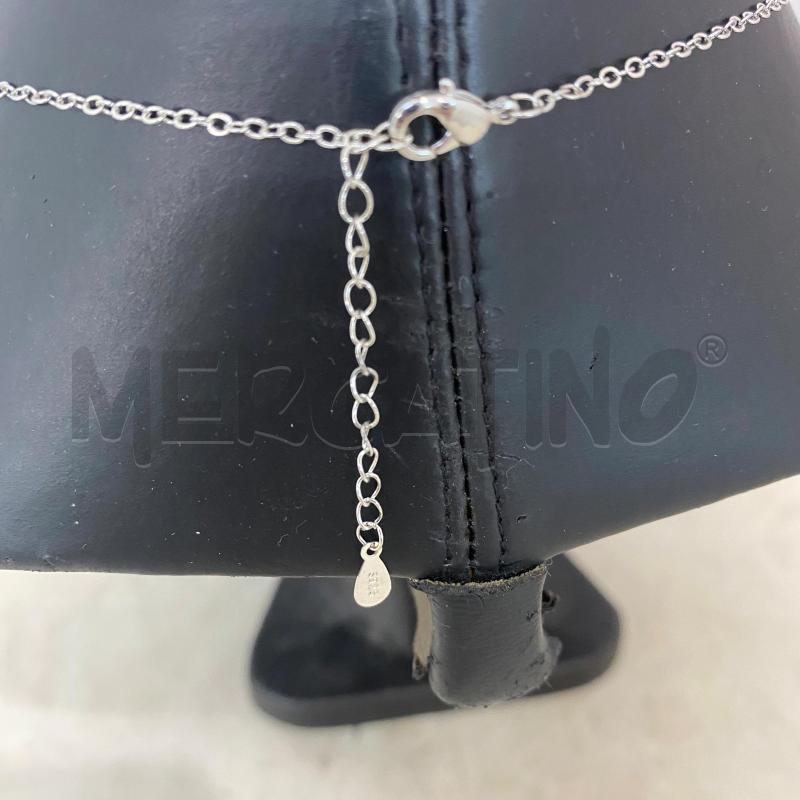 COLLANA 925 CATENA CON CUORE DOPPIO BRILLANTINI  | Mercatino dell'Usato Lago patria - giugliano in c. 4