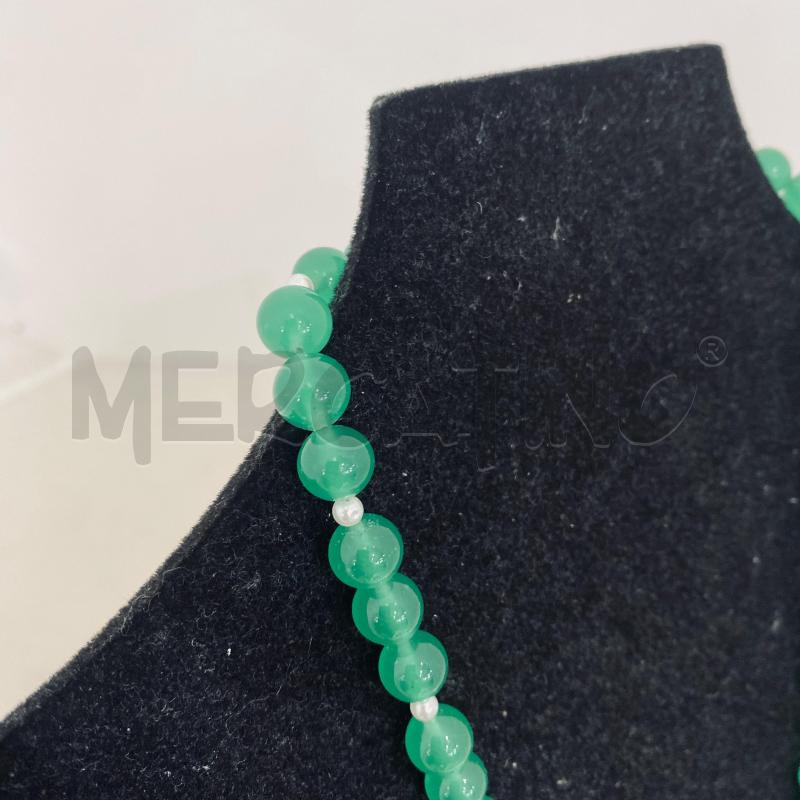 COLLANA AGATA CON PERLONA BIANCA | Mercatino dell'Usato Lago patria - giugliano in c. 3
