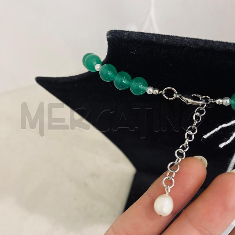 COLLANA AGATA CON PERLONA BIANCA | Mercatino dell'Usato Lago patria - giugliano in c. 4