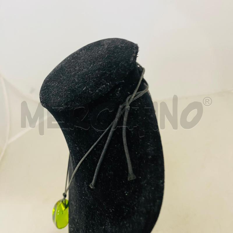 COLLANA BACCARAT CIONDOLO VERDE CORDONCINO NERO | Mercatino dell'Usato Lago patria - giugliano in c. 5