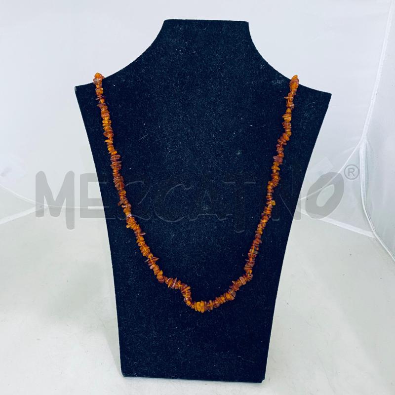 COLLANA CIPS AMBRA LUNGA MARRONE | Mercatino dell'Usato Lago patria - giugliano in c. 1
