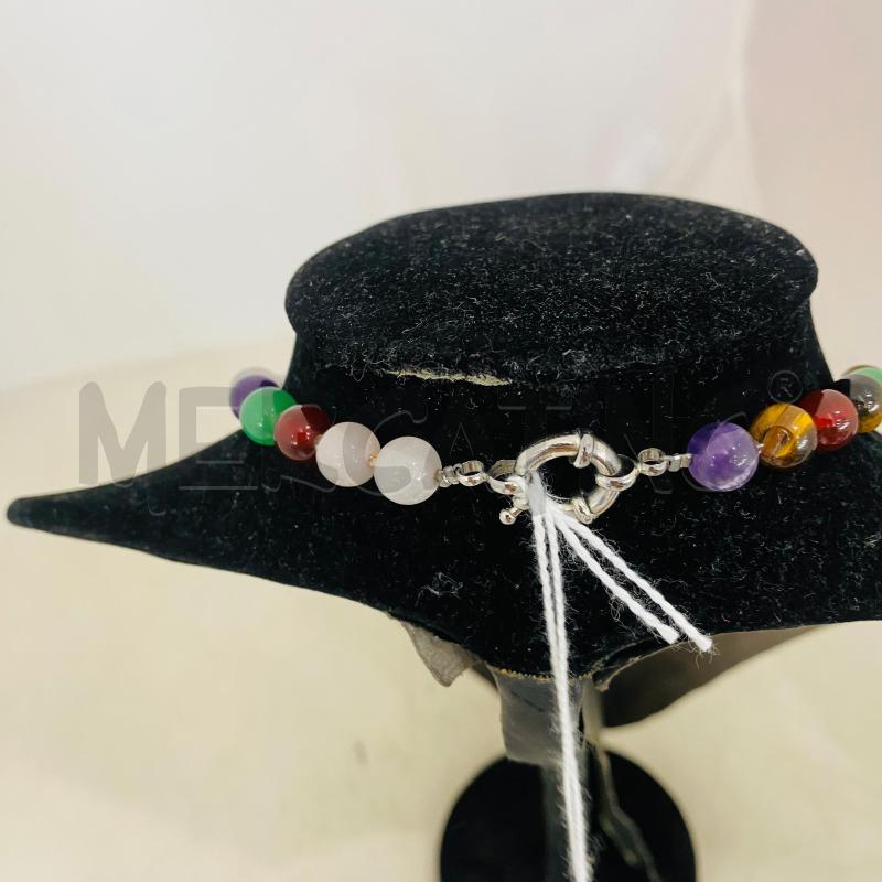 COLLANA GIROCOLLO CIPS MULTICOLORE AGATA | Mercatino dell'Usato Lago patria - giugliano in c. 5