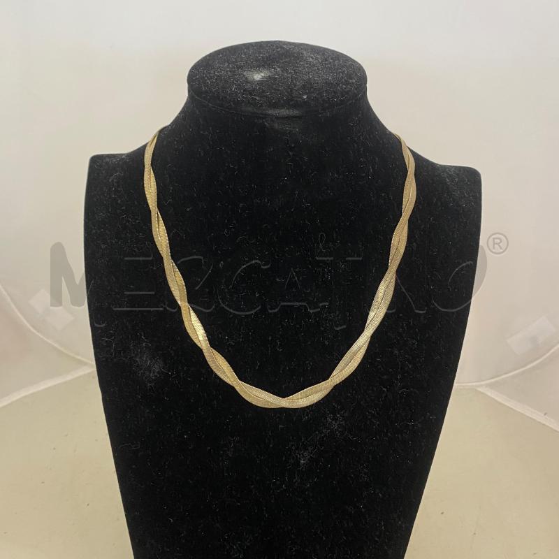 COLLANA GIROCOLLO DUE FILI INTRECCIATI | Mercatino dell'Usato Lago patria - giugliano in c. 1