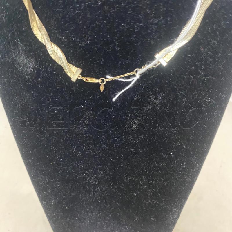 COLLANA GIROCOLLO DUE FILI INTRECCIATI | Mercatino dell'Usato Lago patria - giugliano in c. 3